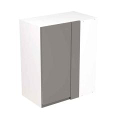 Kitchen Kit Rigid J-Pull 600mm Blind Corner Wall Cabinet - Ultra Matt - Dust Grey - Pre-Assembled - RKKJ0816