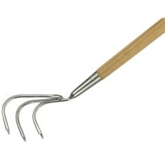 Kent & Stowe Stainless Steel Long Handled 3-Prong Cultivator, FSC® - K/S70100042