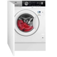 AEG L7FE7261BI Built In 7kg 1200rpm Washing Machine - White - Front Display Door And Panel View