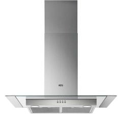 AEG DTB3652M 60cm Chimney Hood - Stainless Steel - Mounted Front View