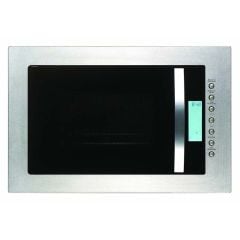 Prima Built-in Stainless Steel Frameless Microwave and Grill - Display And Function Controls Front View 