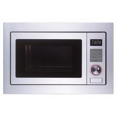 Prima Built-in Stainless Steel Framed Microwave and Grill - Front Panel And Display View