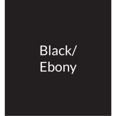 Prima 60cm Glass Splashback - Black/Ebony - Front Slab View