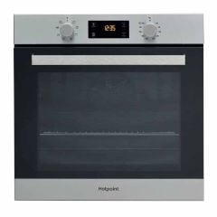 Hotpoint SA3 540 H IX B/I Single Electric Oven - Stainless Steel - Front Display View