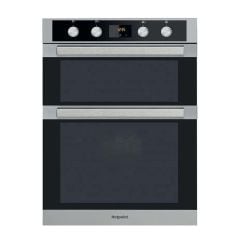 Hotpoint DKD5 841 J C IX B/I Double Electric Oven - Stainless Steel - Front Display View