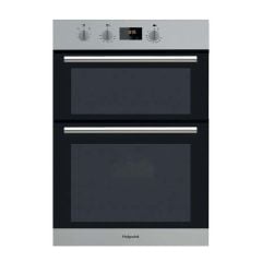Hotpoint DD2 540 IX B/I Double Electric Oven - Stainless Steel - Front Display View
