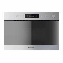 Hotpoint MN 314 IX H B/I Microwave & Grill - Stainless Steel - Front Display View
