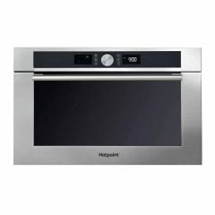 Hotpoint MD 454 IX H B/I Microwave & Grill - Stainless Steel - Closed Front View