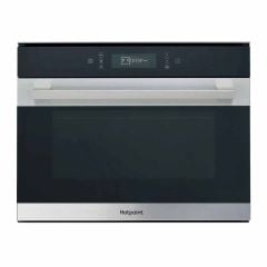 Hotpoint MP 776 IX H B/I Combi Microwave & Grill - Stainless Steel - Front Display View