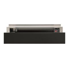 Hotpoint WD 914 NB 14cm Warming Drawer - Dark Grey Glass - Open Partial Front View