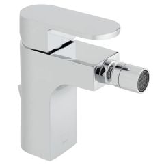 Vado Life Mono Bidet Mixer Smooth Bodied Single Lever Deck Mounted Without Pop-Up Waste - Chrome - LIF-110/SB-C/P