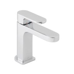 Vado Slim Life Mono Basin Mixer Smooth Bodied Single Lever Deck Mounted without Universal Waste - LIF-200/SB-CP