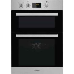 Indesit IDD 6340 IX B/I Double Electric Oven - Stainless Steel - Closed Front Housing View