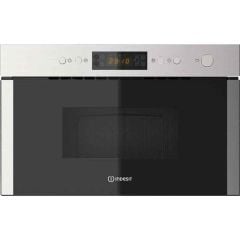 Indesit Aria MWI 5213 IX UK B/I Microwave And Grill - Stainless Steel - Front View