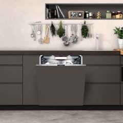 Neff N70 S187TC800E Built-In F/I 14 Place Dishwasher - Black - Lifestyle Setup Front View