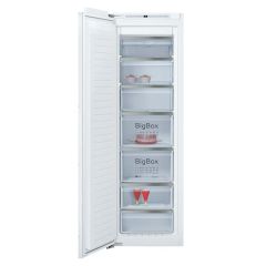 Neff N90 GI7815CE0G Built-In Frost Free Tall Freezer - White -  Open Front View