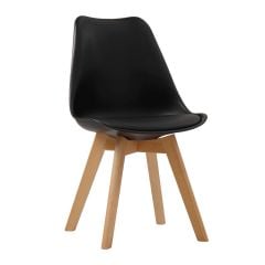 LPD Home Louvre Dining Chairs Set of 2 - Black - LOUVBLA