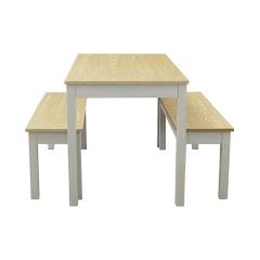 LPD Home Ohio Dining Table Set - Grey - OHIOGREY