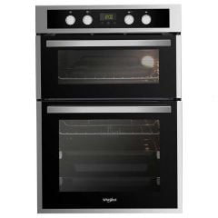 Whirlpool AKL 309 IX BuiIt In Double Electric Oven - St/Steel - Close Front View