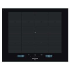 Whirlpool SMP 658C/BT/IXL 65cm Induction Hob - Black - Induction Zones Top View