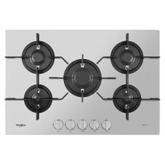Whirlpool PMW 75D2/IXL 75cm Gas Hob - St/Steel - Gas Outlets And Knobs Top View
