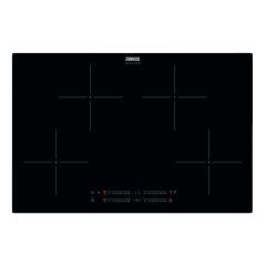 Zanussi ZITN844K 80cm Induction Hob - Black - Induction Zones And Control Panel Top View