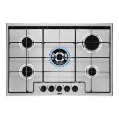 Zanussi ZGNN752X 75cm Gas Hob - Stainless Steel - On Centre Gas Outlet Top View