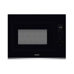 Zanussi ZMBN4SX B/I Black Glass Microwave - Stainless Steel - Front Display Face View
