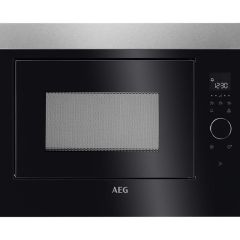 AEG MBB1756SEM Built In Microwave - Black - Front Display View