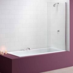 Merlyn Single Square Bathscreen 800 x 1500mm - MB2