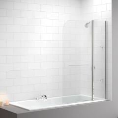 Merlyn 2 Panel Curved Bath Screen 1150 x 1500mm - MB3