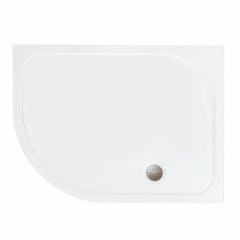 Merlyn MStone Offset Quadrant Tray 1200 x 900mm Left Hand with 90mm Waste - D129QL
