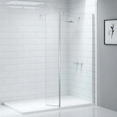 Merlyn 8mm Wetroom Shower Swivel Panel - 400mm - Chrome - 8WSV40
