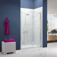 Merlyn Ionic Essence Frameless Hinge & Recess Inline Shower Door 900mm - A0111D0