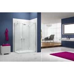 Merlyn Ionic Essence Frameless Hinge & Inline Shower Door 1200+mm - A0111GF