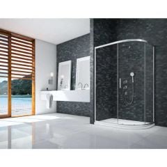 Merlyn Ionic Essence Framed 1 Door Offset Quadrant Shower Enclosure 1200x900mm - DWH03EH