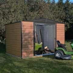 Rowlinson 10x6 Woodvale Metal Apex Shed with Floor & Assembly - MEWV106FA
