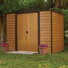 Rowlinson 8x6 Woodvale Metal Apex Shed with Floor - MEWV86PF