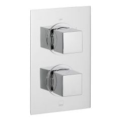 Vado Mix 2 Outlet 2 Handle Thermostatic Shower Valve Wall Mounted - Chrome - MIX-148D/2-C/P
