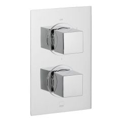 Vado Mix 3 Outlet 2 Handle Thermostatic Shower Valve Wall Mounted - Chrome - MIX-148D/3-C/P