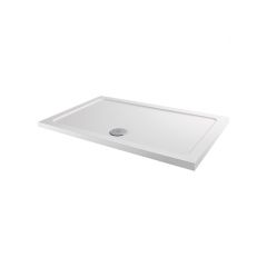 MX Elements 1200x900mm Anti Slip Flat Top Rectangular Shower Tray - White - ASSRY