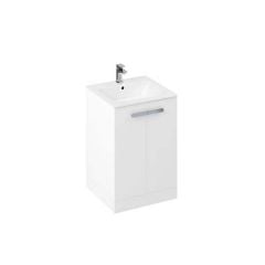 Britton My Home 600mm Floorstanding Vanity Unit for Countertop Basin White - MY60CTUFSW