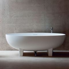 Clearwater Lacrima Natural Stone Bath 1690 x 800mm - N12 - Lifestyle