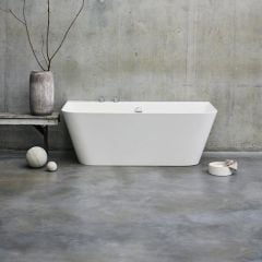 Clearwater Patinato Petite Bath 1524 x 800mm - White - N3ACS - Lifestyle