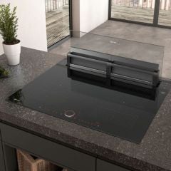 Neff N90 80cm Glass Downdraft Extractor - Black & Clear Glass - I88WMM1S7B