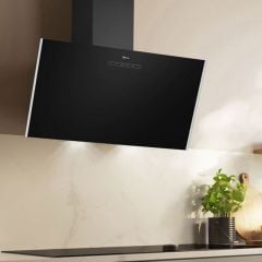 Neff N30 80cm Angled Chimney Hood - Black Glass - D83IDK1S0B