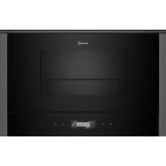 Neff N70 NL4GR31G1B Built In Microwave and Grill - Black with Graphite Grey Trim - Clean