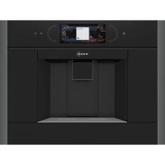 Neff N90 CL4TT11G0 2.4L Built In Coffee Machine With Home Connect - Black with Graphite Grey Trim - Clean