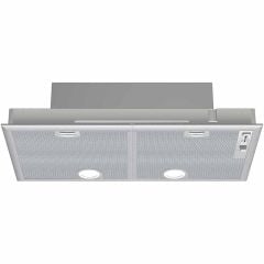 Neff N30 D5855X1GB 73cm Canopy Cooker Hood - Metallic Silver - Front Mounted View