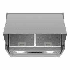 Neff N30 D64MAC1X0B 60cm Integrated Cooker Hood - Silver - Mounted Front View